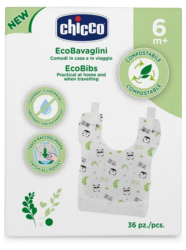 CHICCO BAVAGLINI MONOUSO COMPOSTABILI 36 PEZZI CHICCO (ARTSANA SpA)