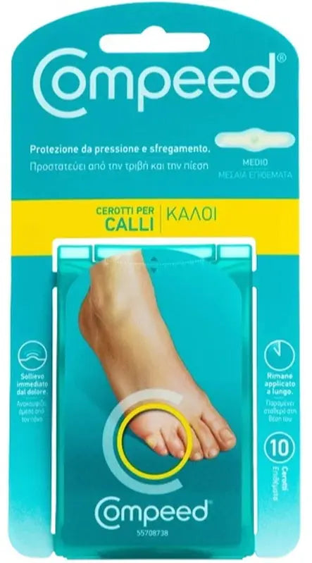 COMPEED CEROTTI PER CALLI MEDIO 10 PEZZI PERRIGO ITALIA Srl
