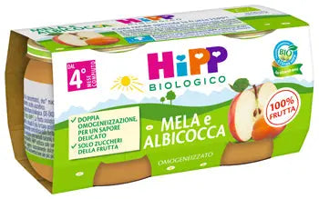 HIPP BIO OMOGENEIZZATO ALBICOCCA/MELA 2X80 G HIPP ITALIA Srl