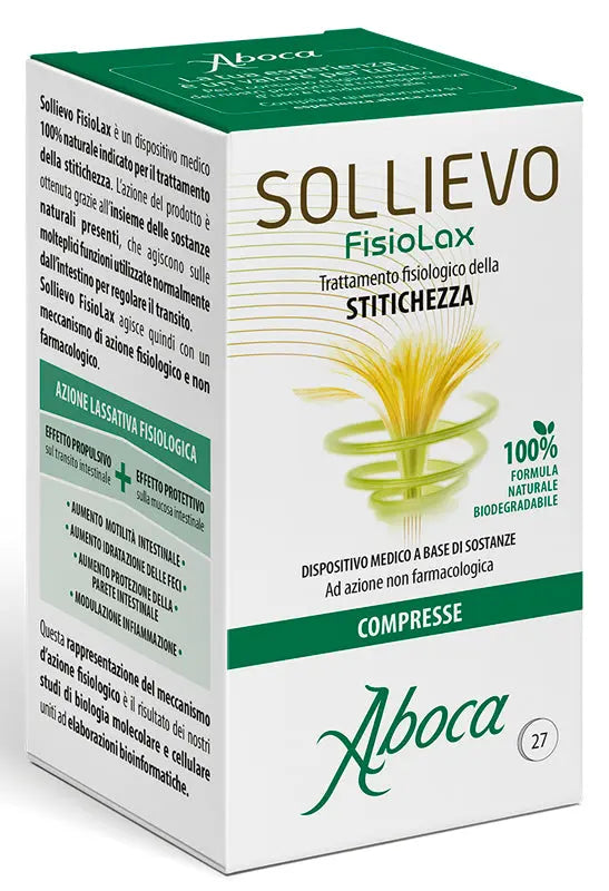 SOLLIEVO FISIOLAX 27 COMPRESSE ABOCA SpA SOCIETA' AGRICOLA
