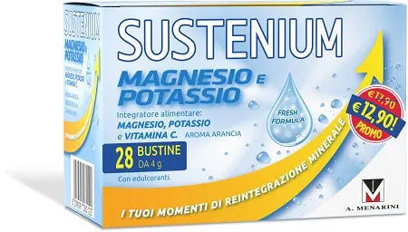 SUSTENIUM MAGNESIO POTASSIO 28 BUSTINE PROMO A.MENARINI IND.FARM.RIUN.Srl