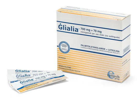 GLIALIA 700MG + 70MG MICROGRANULI USO ORALE VIA SUBLINGUALE 20 BUSTINE 1,27 G EPITECH GROUP SpA