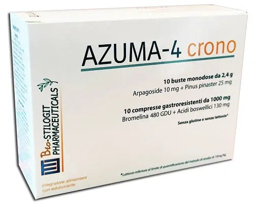 AZUMA-4 CRONO 10 COMPRESSE GASTRORESISTENTI + 10 BUSTE BIO STILOGIT PHARMACEUTIC. Srl
