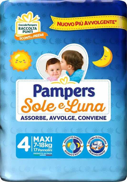 PAMPERS SOLE&LUNA MAXI 17 PEZZI FATER SpA