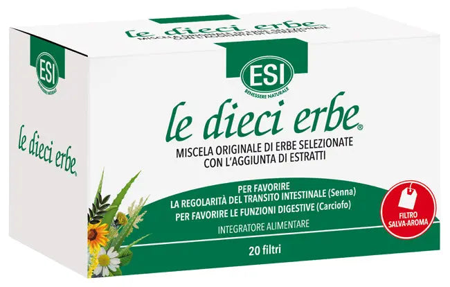ESI LE DIECI ERBE TISANA 20 FILTRI ESI Srl