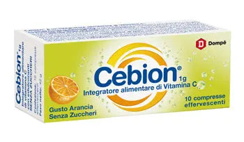 CEBION EFFERVESCENTE VIT C SENZA ZUCCHERO 10 COMPRESSE DOMPE' FARMACEUTICI SpA