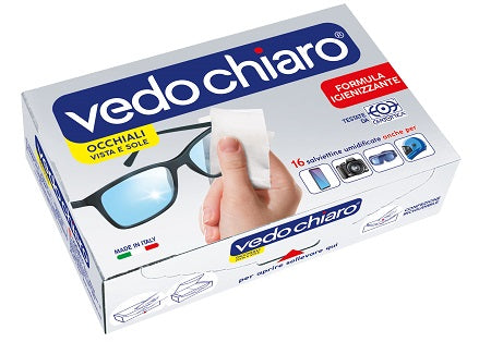VEDOCHIARO OCCHIALI 16 SALVIETTE UMIDIFICATE SODALCO Srl