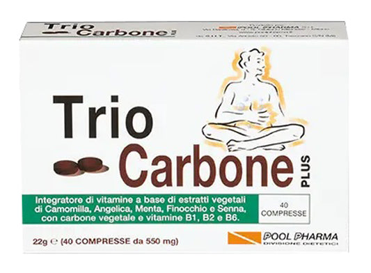 TRIOCARBONE PLUS 40 COMPRESSE POOL PHARMA Srl
