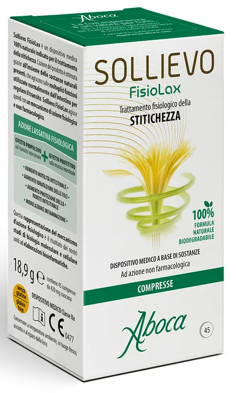 SOLLIEVO FISIOLAX 45 COMPRESSE ABOCA SpA SOCIETA' AGRICOLA
