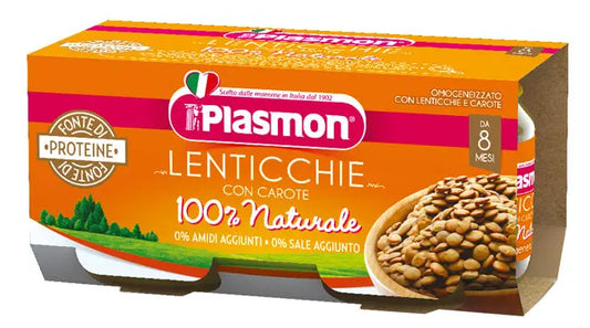 PLASMON OMOGENEIZZATO LENTICCHIE 2 X 80 G PLASMON (HEINZ ITALIA SpA)