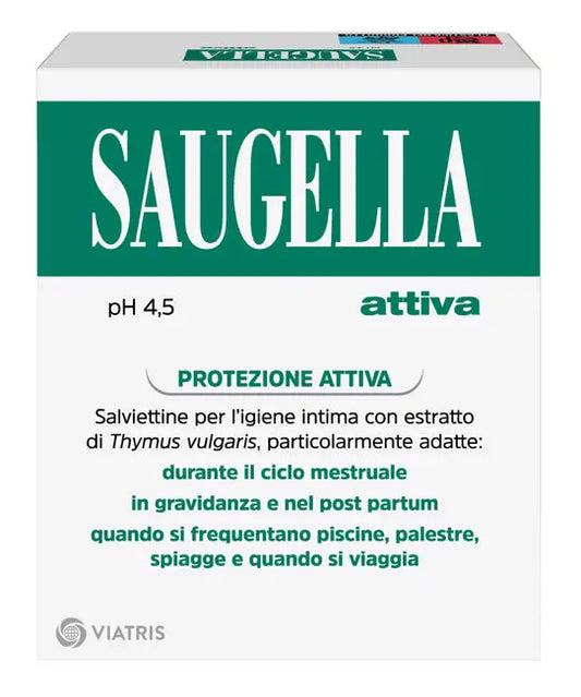 SAUGELLA ATTIVA SALVIETTINE DETERGENTI 10 BUSTINE MEDA PHARMA SpA