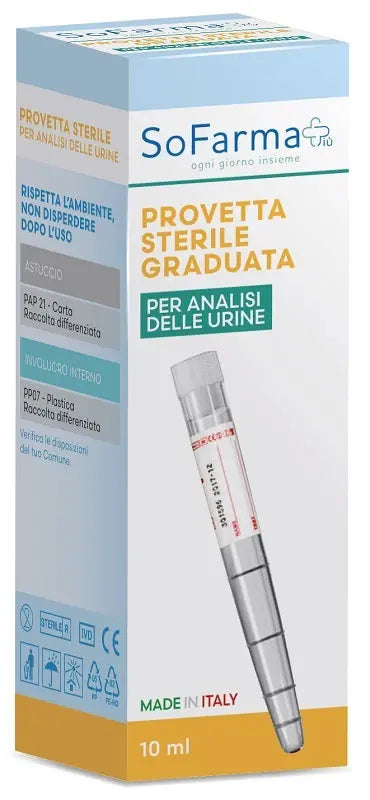 PROVETTA URINA 10 ML SOFARMAPIU' SO.FARMA.MORRA SpA