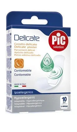 CEROTTO PIC DELICATE 25X72 MM ANTIBATTERICO 10 PEZZI PIKDARE SpA