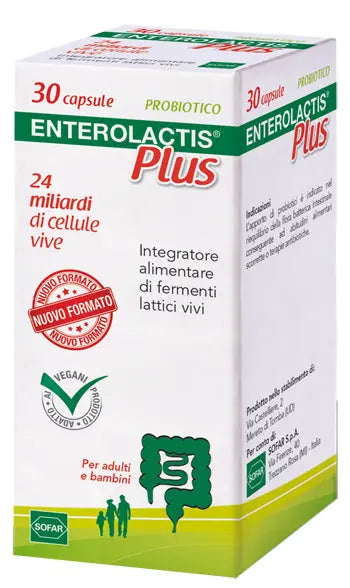 ENTEROLACTIS PLUS 30 CAPSULE ALFASIGMA SpA