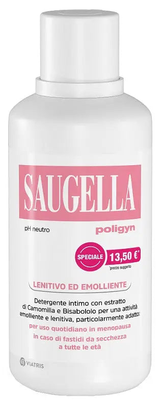 SAUGELLA POLIGYN PH NEUTRO LENITIVO ED EMOLLIENTE 500 ML TAGLIO PREZZO MEDA PHARMA SpA