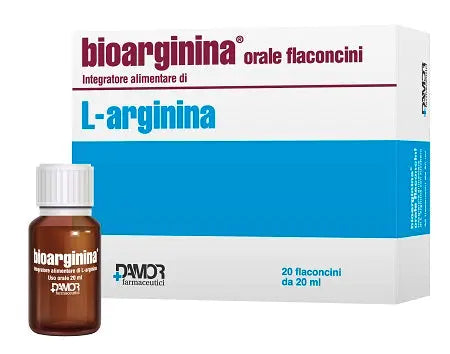 BIOARGININA ORALE 20 FLACONCINI 20 ML FARMACEUTICI DAMOR SpA