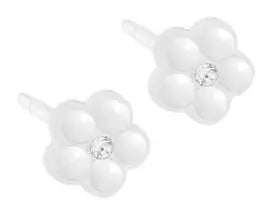 ORECCHINI STERILI CJ MP DAISY PEARL 6MM WHITE BLOMDAHL