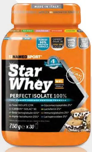 STAR WHEY COOKIES & CREAM 750 G NAMEDSPORT Srl