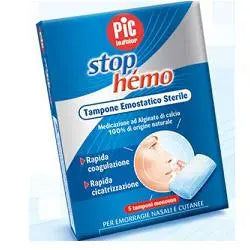 TAMPONE EMOSTATICO STERILE STOP HEMO 5BUSTE PIKDARE SpA