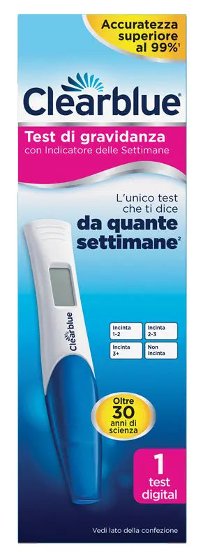 TEST DI GRAVIDANZA CLEARBLUE CON INDICATORE DELLE SETTIMANE 1 PEZZO PROCTER & GAMBLE SRL