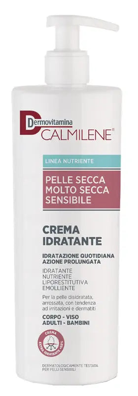 DERMOVITAMINA CALMILENE CREMA IDRATANTE PER PELLE SECCA, MOLTO SECCA O SENSIBILE 500 ML PASQUALI Srl