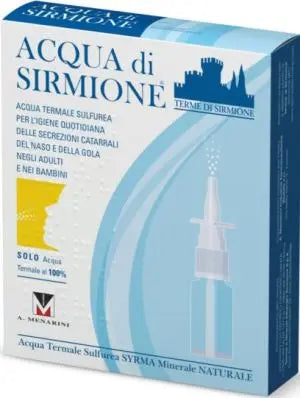 ACQUA SIRMIONE MINERALE NATURALE 6 FIALE 15 ML TERME DI SIRMIONE