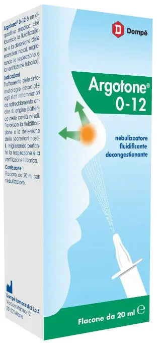 ARGOTONE 0-12 SPRAY NASALE 20 ML DOMPE' FARMACEUTICI SpA