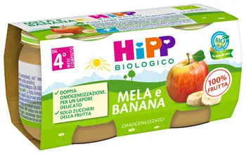 HIPP BIO OMOGENEIZZATO MELA/BANANA 2X80 G HIPP ITALIA Srl