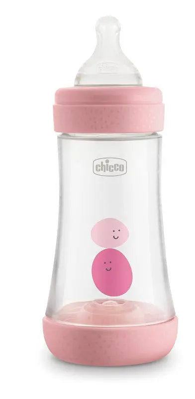 CHICCO BIBERON PERFECT 5 GIRL 240 ML IN SILICONE 2 FORI CHICCO (ARTSANA SpA)
