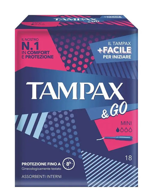 TAMPAX & GO MINI 18 PEZZI FATER SpA