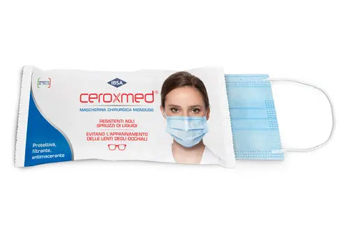 CEROXMED MASCHERA CHIRURGICA ANTIAPPANNAMENTO MONOUSO NOVA ARGENTIA Srl IND. FARM