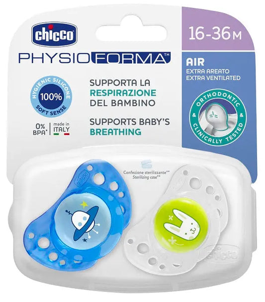 CHICCO SUCCHIETTO AIR BOY IN SILICONE 16-36 MESI 2 PEZZI CHICCO (ARTSANA SpA)