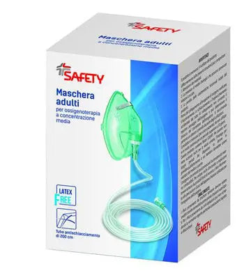MASCHERA PER OSSIGENOTERAPIA CON TUBO 200CM SAFETY SpA