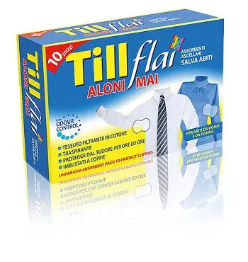 TILL FLAI ASSORBENTI ASCELLARI NUOVO ADESIVO 10 PEZZI SODALCO Srl