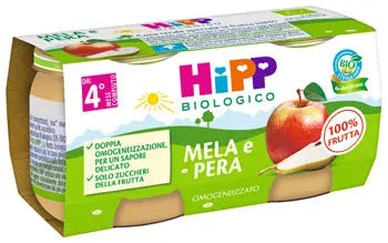 HIPP OMOGENEIZZATO MELA/PERA 2 X 80 G HIPP ITALIA Srl