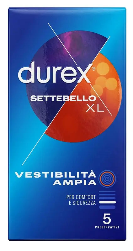 PROFILATTICO DUREX SETTEBELLO XL 5 PEZZI RECKITT BENCKISER H.(IT.) SpA